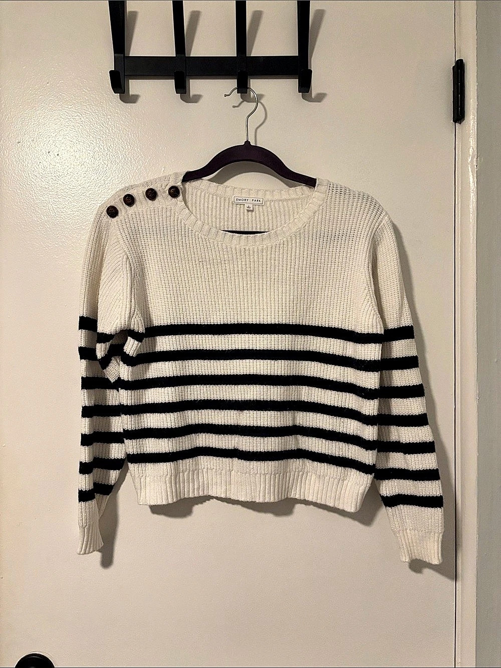 Emory Park Striped Crew Neck Sweater